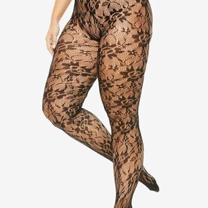 🆕Comfort Choice Women's Size A/B 2-Pack Black Lace Tights